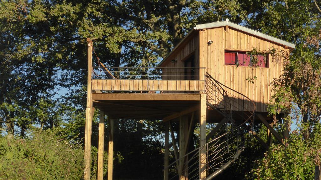 La Cabane Perchee Du Faucon Frechou-Frechet Zewnętrze zdjęcie